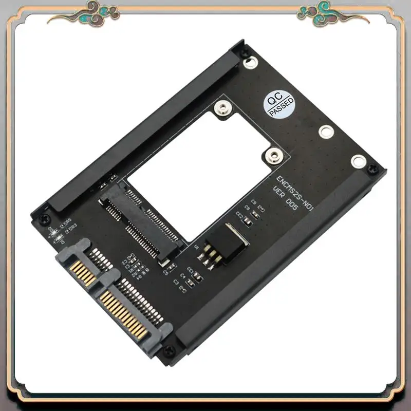 A46M-MSATA SSD To 2.5Inch SATA 3.0 III Adapter Card With Frame Bracket Support Full Size MSATA SSD 6Gps For Desktop Computer Bla