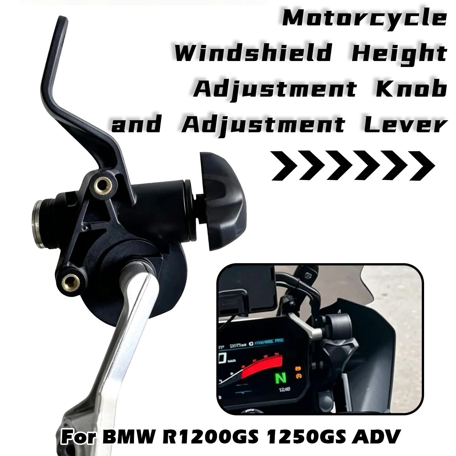 For 2013-2018 BMW R1200GS/Adventure R1200GSA Windshield Adjustment Screw Windscreen Adjustor for BMW R1250GS/Adventure 2018-2024