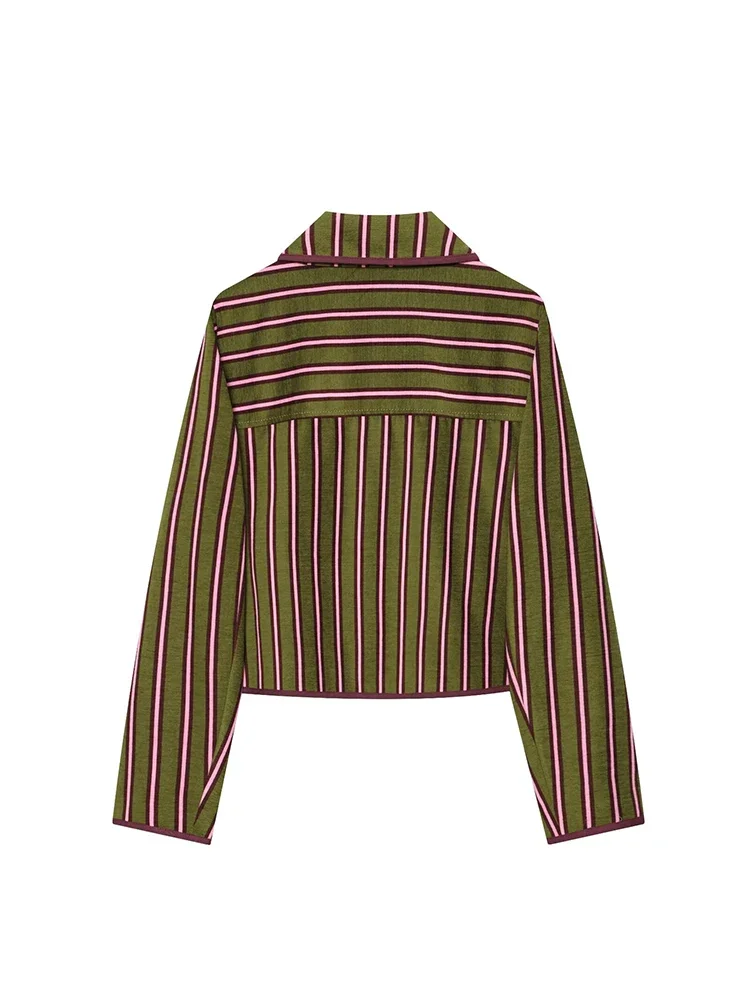 Women's Short TFMLN Coat Lapel Double Breasted Jacket Coat Long Sleeve Vintage Style Daily Commuting Ladies Fashion Wear