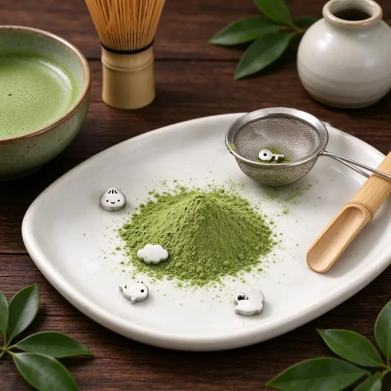 1Pcs Fine Mesh Anti-Caking Baking Tool Portable Stainless Steel Matcha Sifter For Outdoor Picnic Home Cafe Matcha Preparation