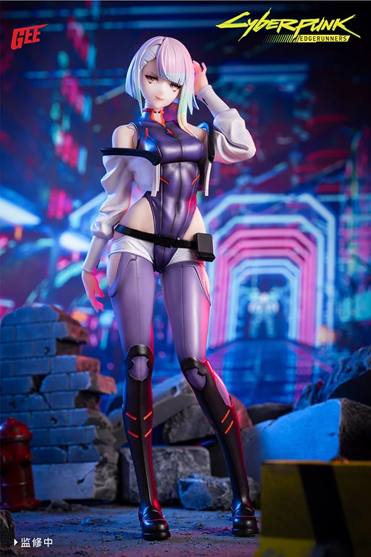 AniMester 1/7 GEE CYBERPUNK: EDGERUNNERS LUCY PVC 24CM Anime Action Figures Model Collection Toy