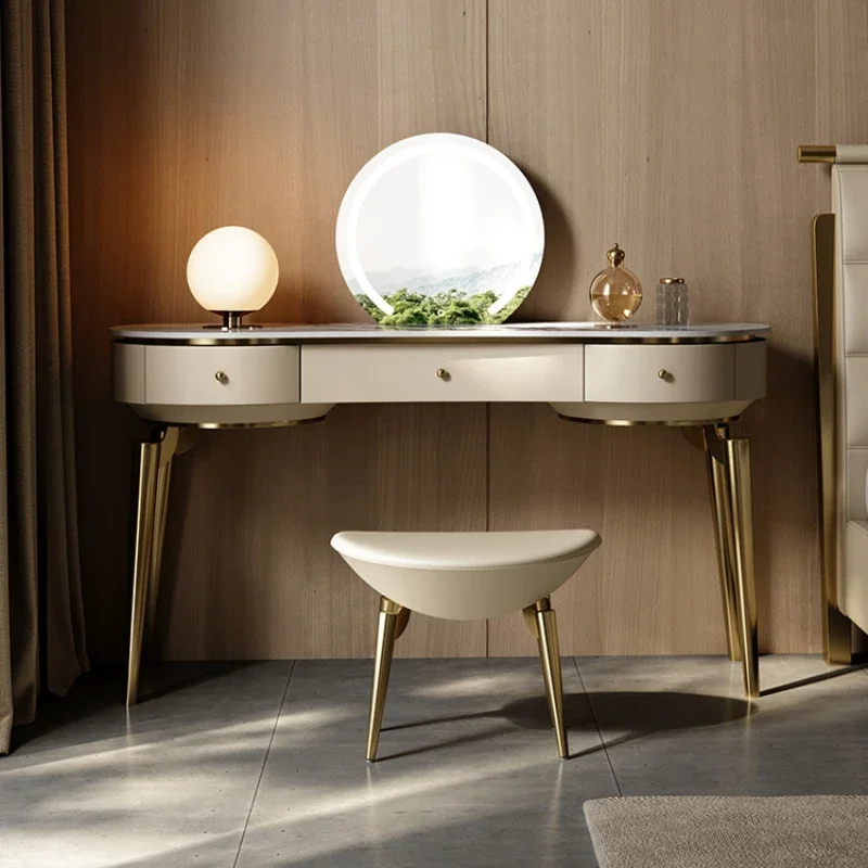 

Aesthetic Led Lights Dressing Table Drawer Design Living Room Makeup Dressing Table Girls Home Meuble De Chambre Decoration