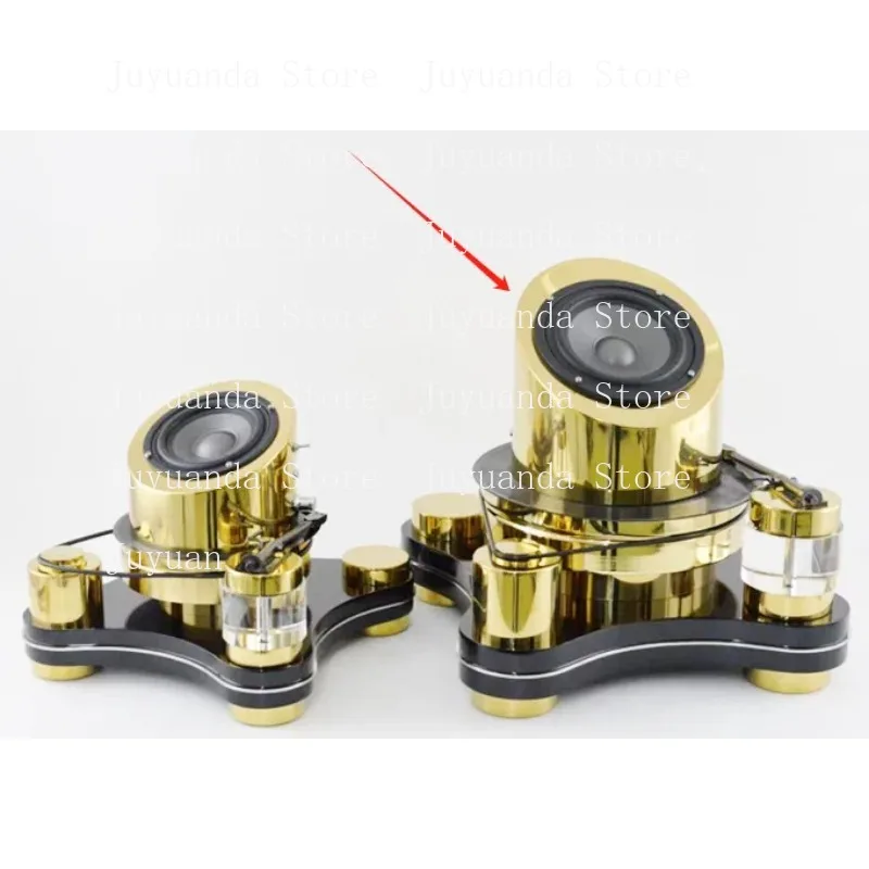 

Modern Minimalist Vinyl Record Player for Hotel Rooms, Clubs, Stainless Steel Models, Decorative Ornaments for Salons