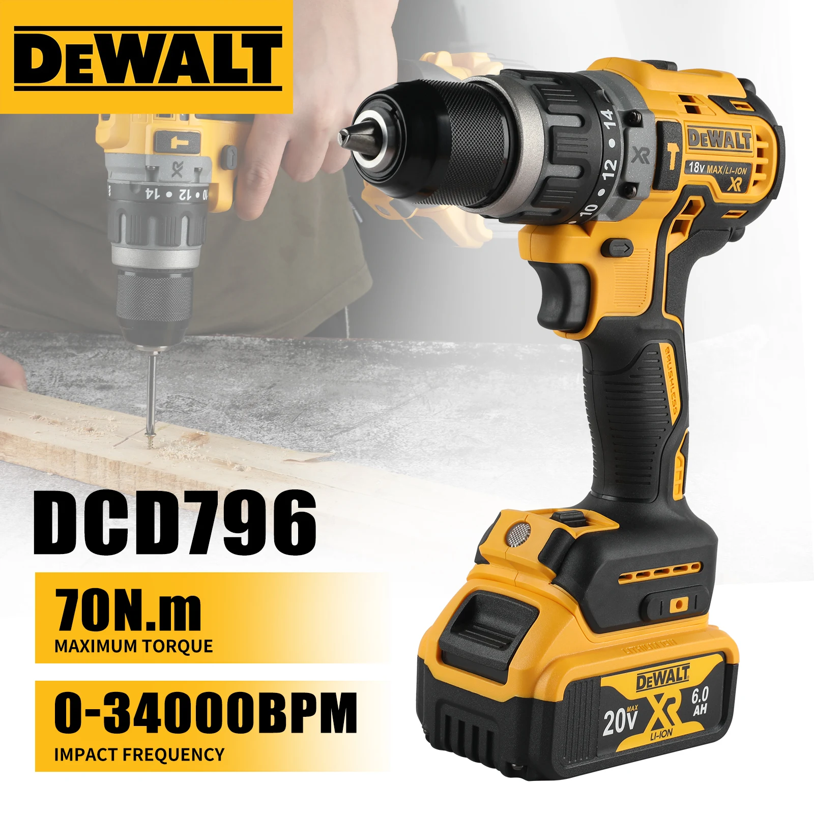 Dewalt DCD796 Cordl…