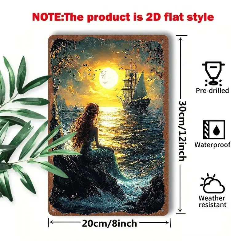 2D Flat Surface - This 1-piece 2D [flat] metal sign is titled 