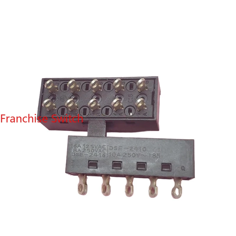 

10PCS Electric hair dryer switch 16A high current 10 feet 4 gears toggle DSE-2410