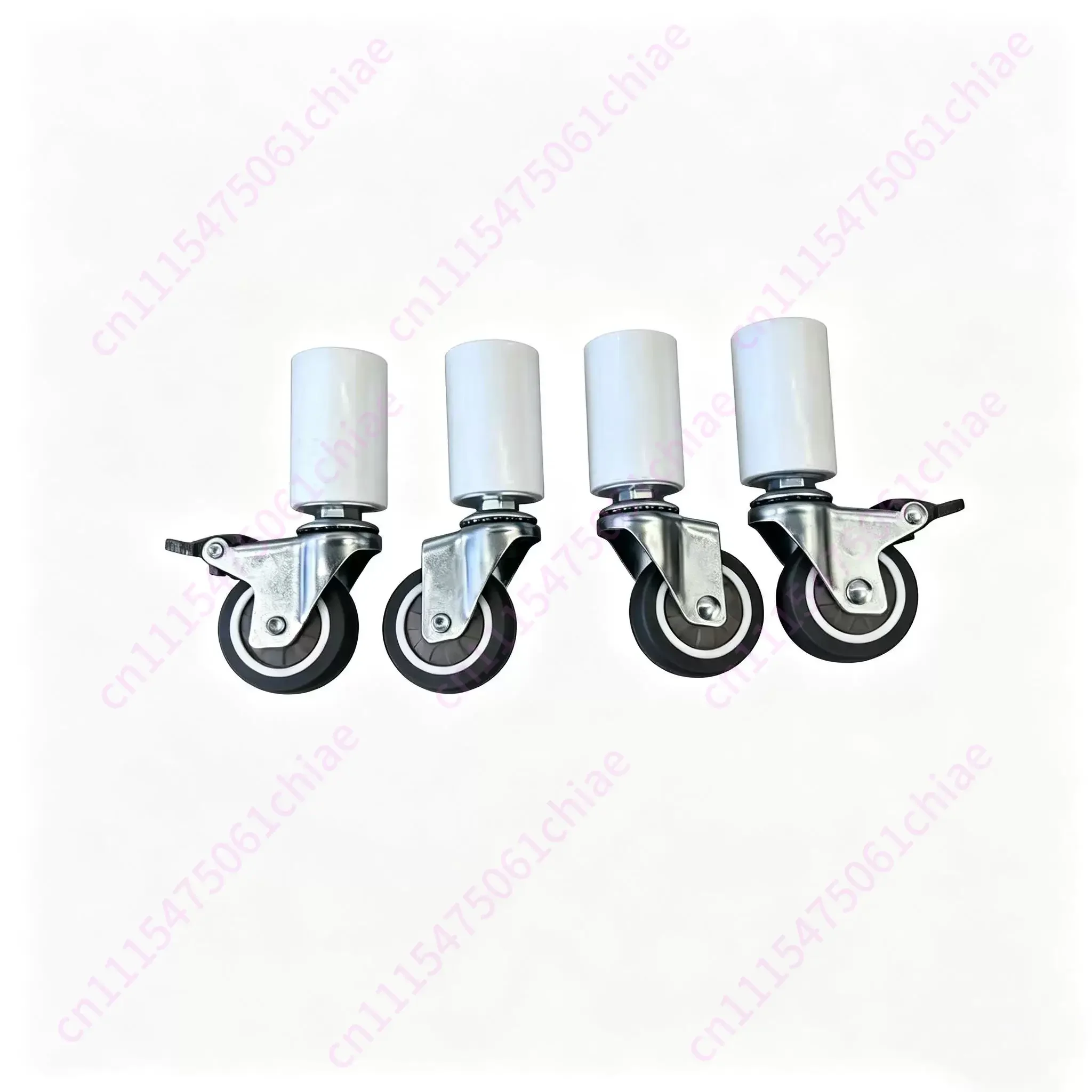 Round Tube Plug Universal Wheel, Flower Stand Rack Moving Caster, Snap-on Silent Brake Wheel, Thickened Roller