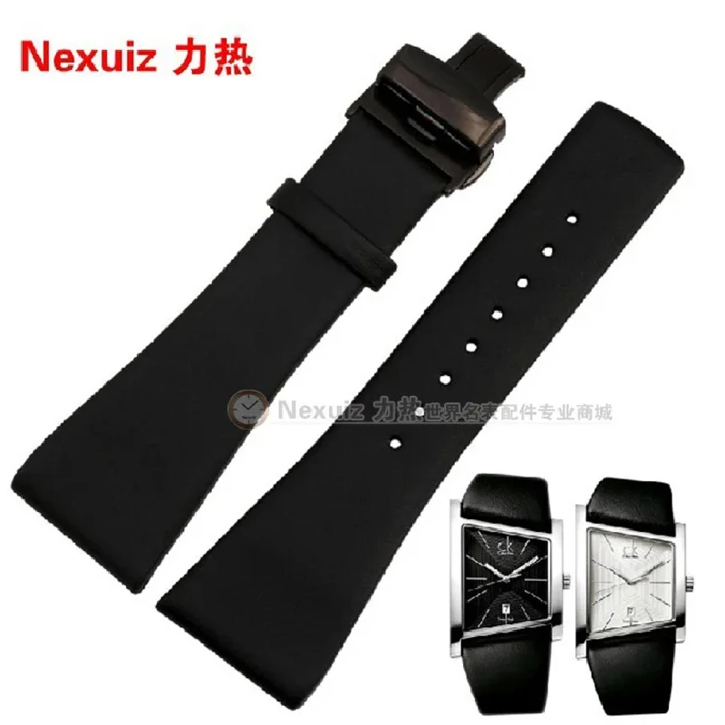 28mm Genuine Leather Watchband watch straps  fit Brand watches  K0Q21107|KOQ21120 Free shipping