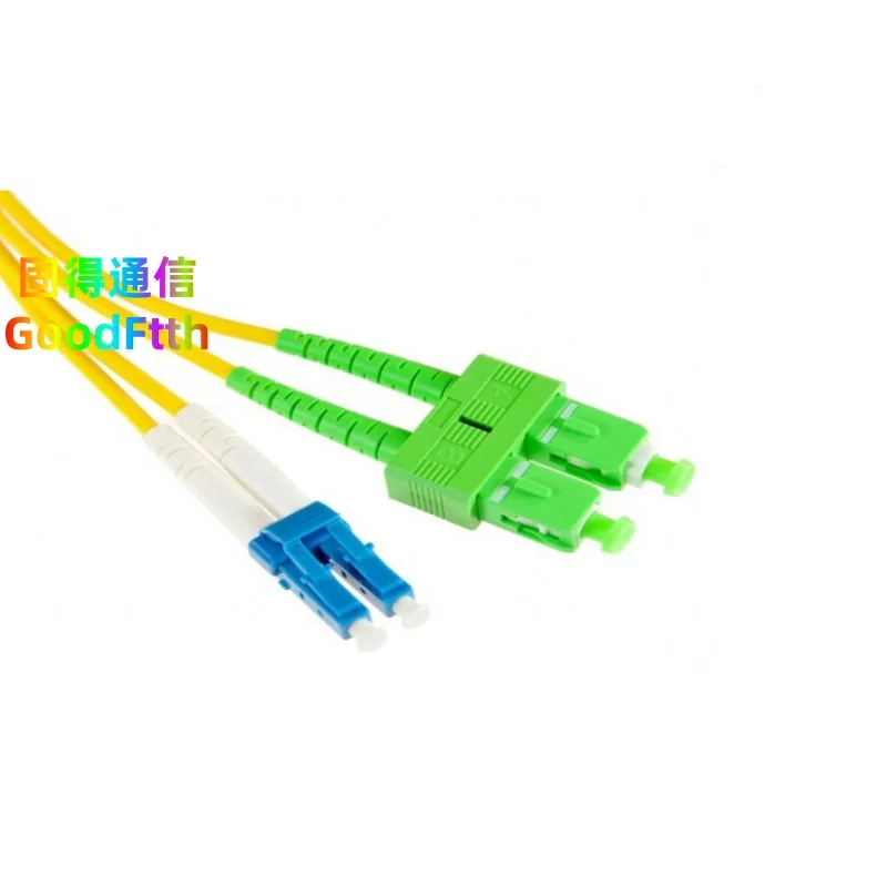 

Оптоволоконный патч-корд SC/APC — LC/UPC SM G652D G657A1 G657A2 Дуплексный кабель GoodFtth