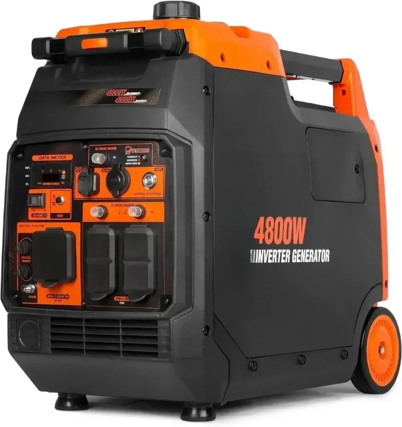 4800-Watt Portable Inverter Generator, Electric Start, RV-Ready, Quiet and Lightweight with Fuel Shut Off and CO Watchdog