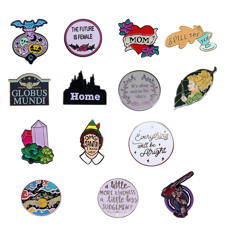 Fantasy Magic Movie Peripheral Badge Terror Killer Brooch Promotion Mashup Jewelry Men Women Decorative