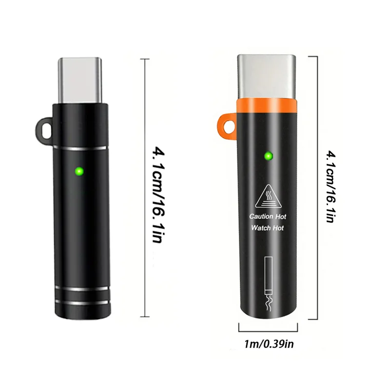 2pcs  USB-C car charger (for smartphones) Insert into your phone and blow to ignite.