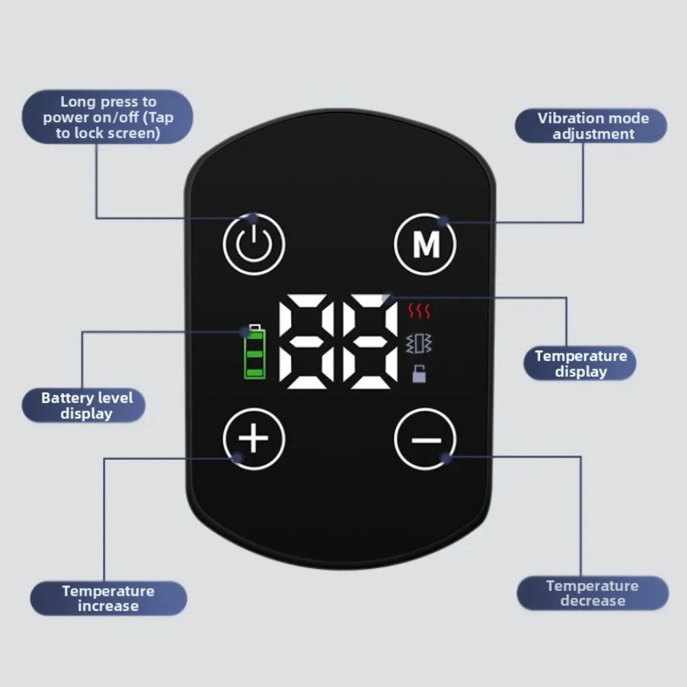 1 Pair Electric Heating Wrist Massager With 5 Heat Levels For Hand Pain Relief Carpal Tunnel Tendonitis Therapy Device