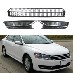 US Model Car Front Bumper Lower Fog Light Vent Grille Grill Cover Case Fit For VW Passat 2012 2013 2014 2015 ABS Black 561853667