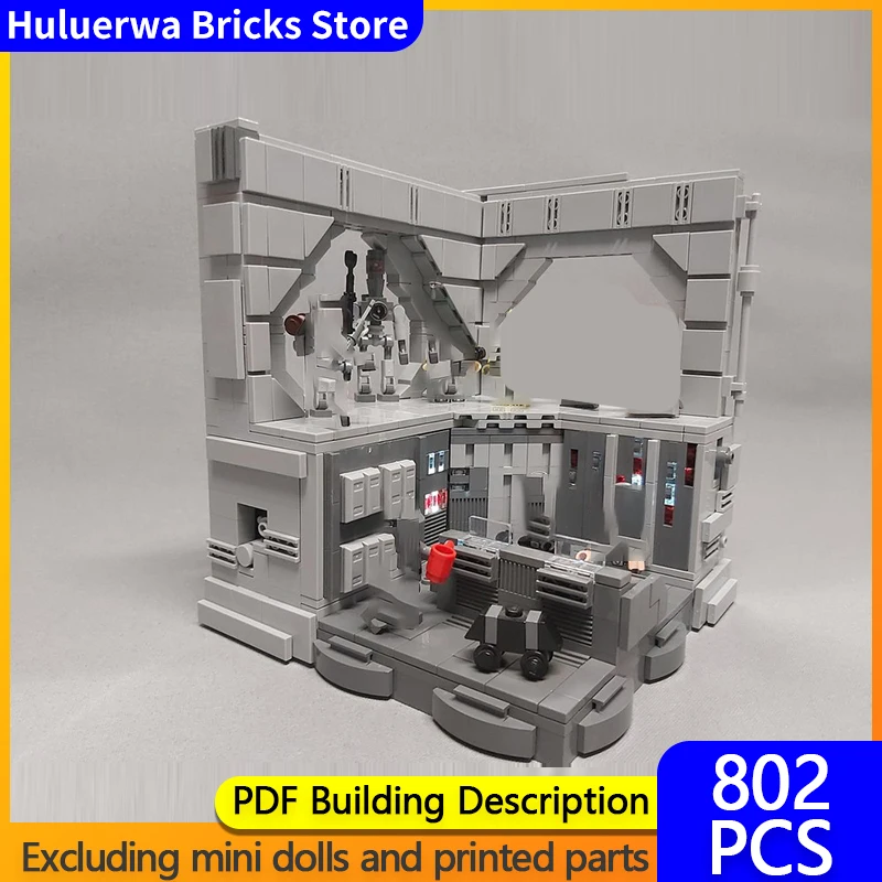 Star Movies Model MOC Building Bricks Space Station Base Control Room Modular Technology Gift Holiday Assemble Children Toy Suit