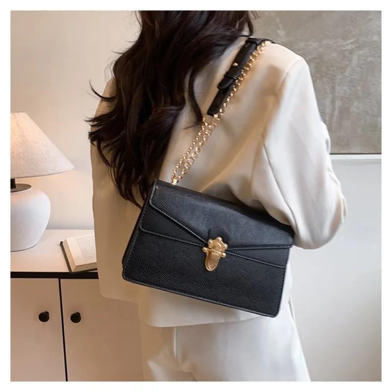 

​​2026 New Chain Square Bag for Women, Luxury Leather Shoulder Bag, Minimalist Crossbody Purse, Fashion Office Work Bag