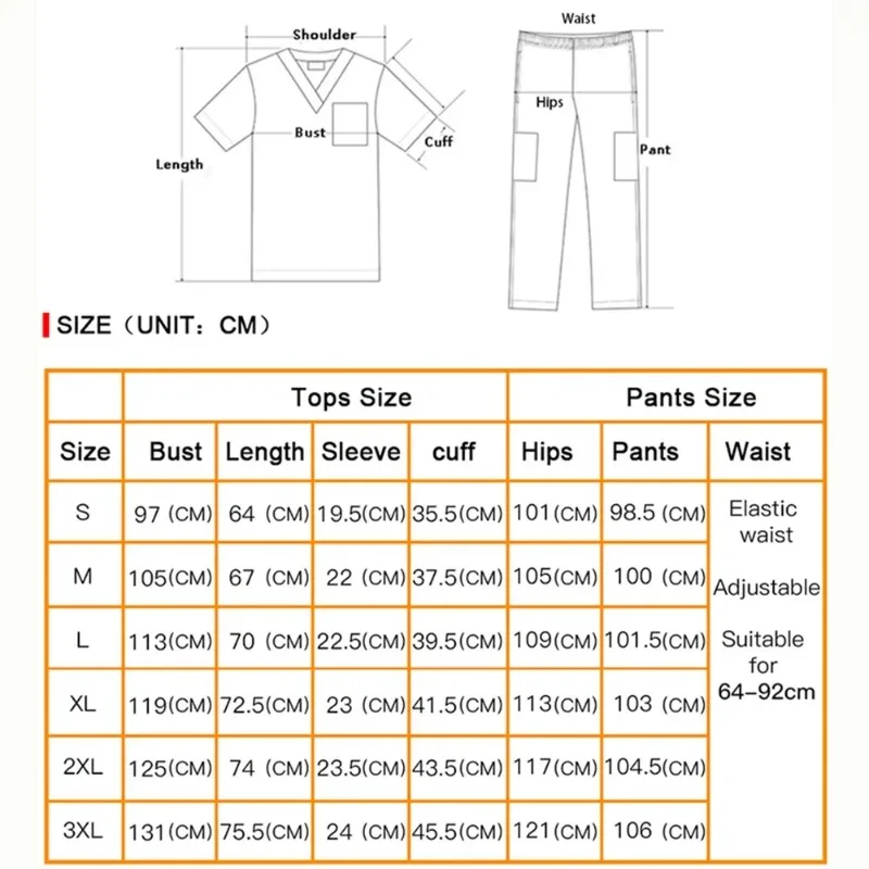 Unisex Pet Grooming Clinic Sets Nursing Clothes Workwear Men Scrub Sets Tooth Health Check Work Uniform Top Medical Doctor Pants