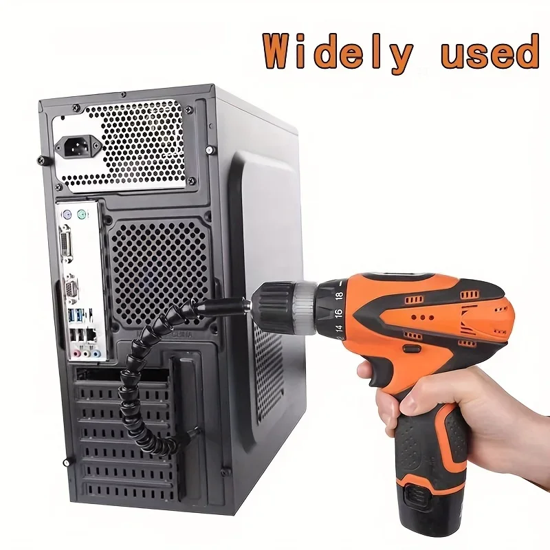 مثقاب كهربائي مفك بت متعدد الوظائف عالمي ثعبان خرطوم مرن كاردان رمح اتصال لينة تمديد قضيب ربط