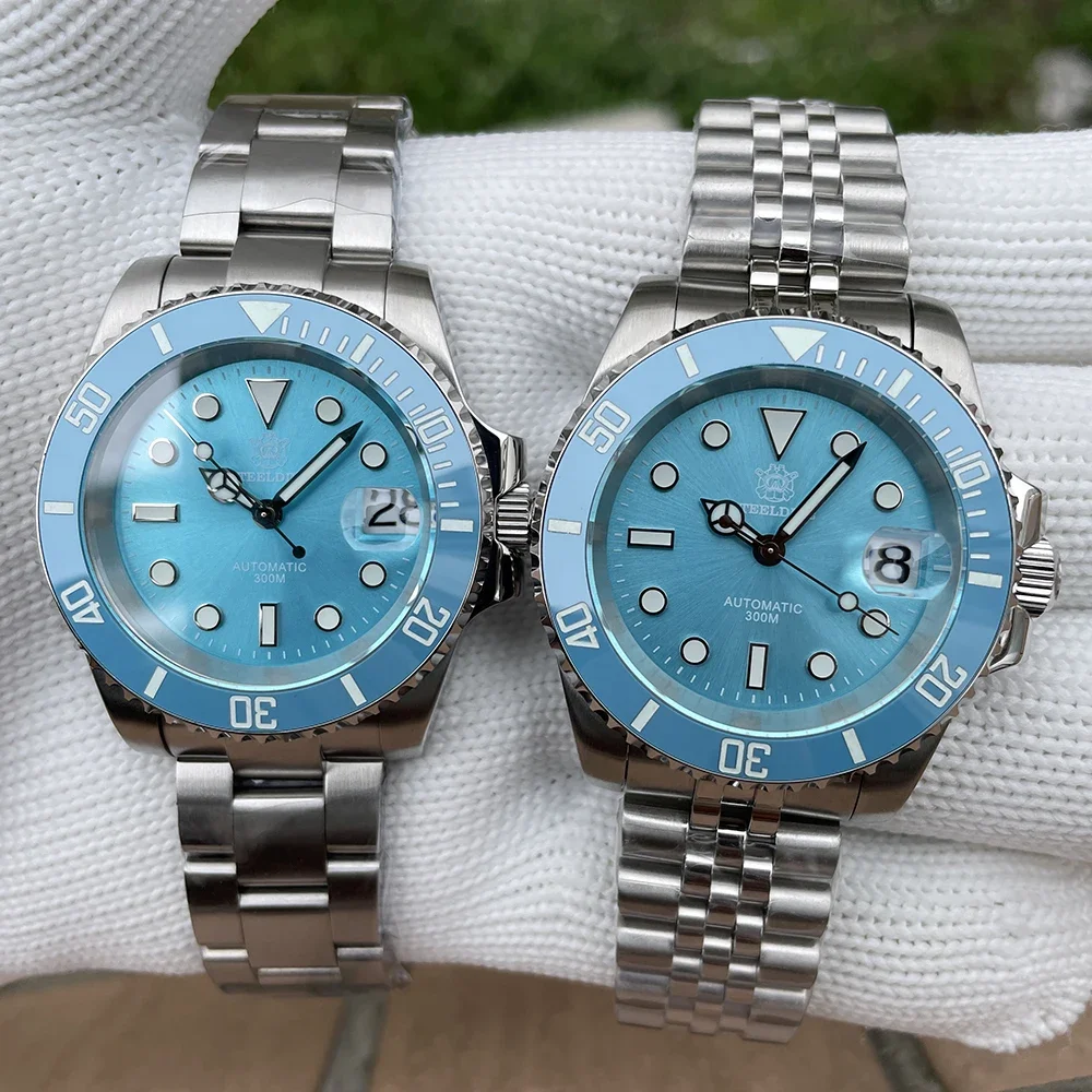 SD1953 New Arrival 2024 Purple Dial Turquoise Dial AR Coating Sapphire Glass 41mm Case 300M Waterproof Ceramic Bezel Dive Watch