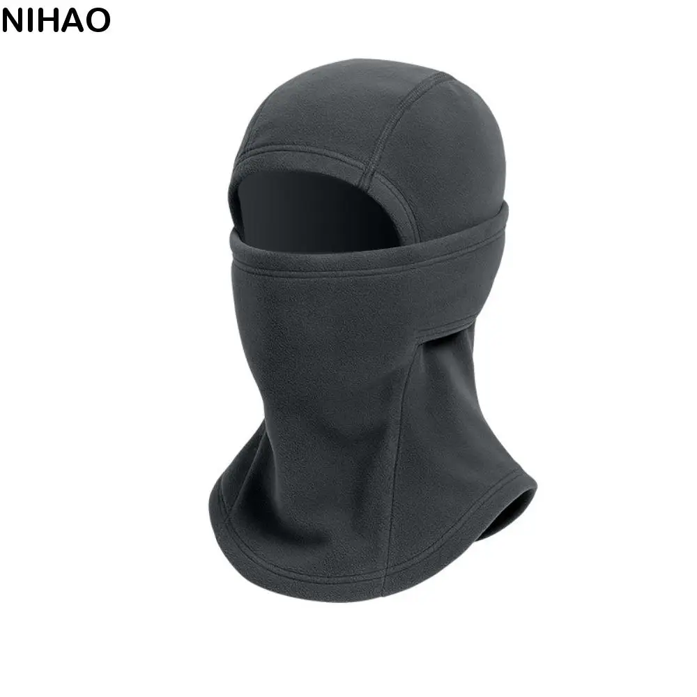 

Fleece Balaclava Cycling Hat Neck Protection Thermal Ski Windproof Cap Cold-proof Pullover Cap Cycling Head Cover Running