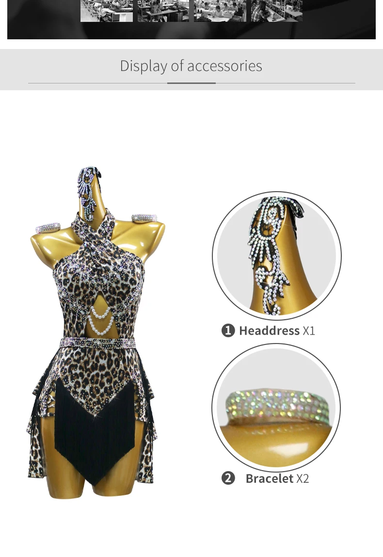 Damen-Ballkleid, Lateinamerikanisches Kostüm, Damen-Abschlussballanzug 2026, Mädchen-Party-Wettbewerbs-Outfit, Erwachsenen-Outfits, Sport-Performance-Kleidung – Detail 4