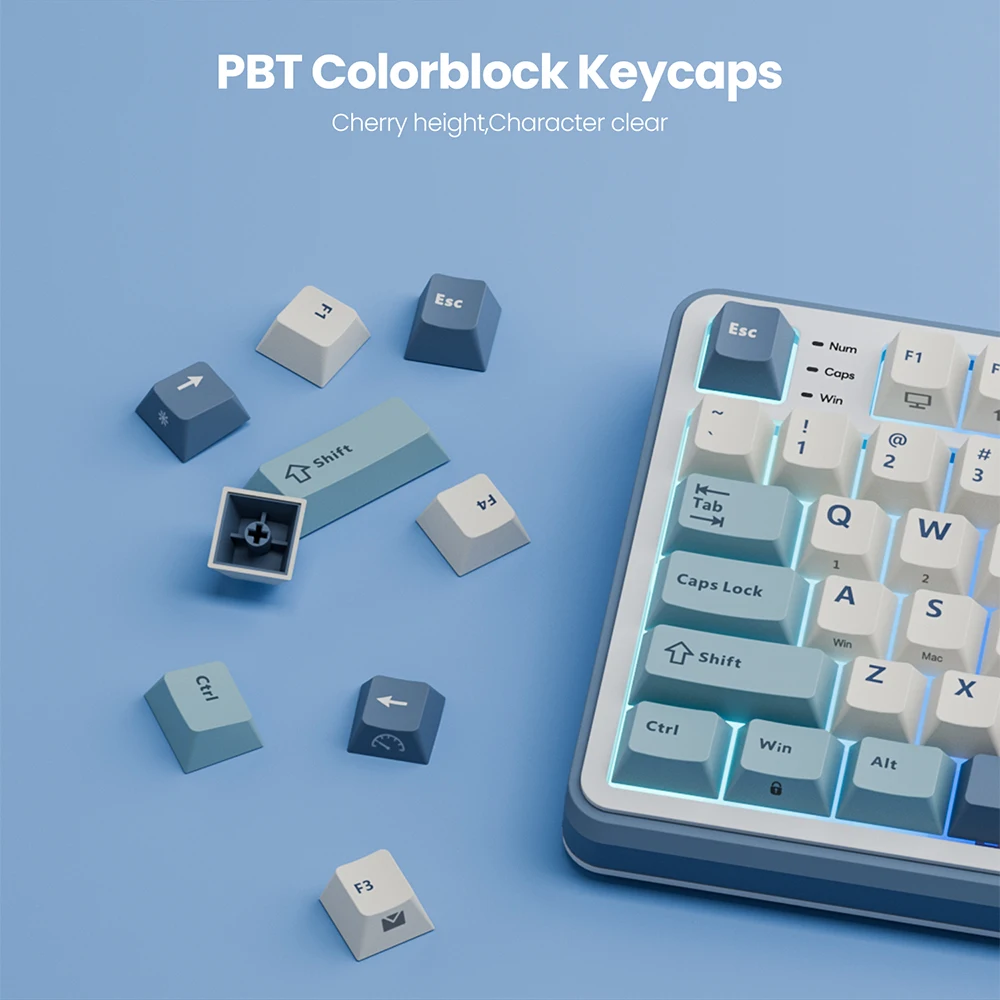 Teclado Mecánico Inalámbrico ROYAL KLUDGER S98 Español con Pantalla TFT Superior, 98 Teclas RGB, Intercambiable en Caliente, Tri-modo, para Gamers 7