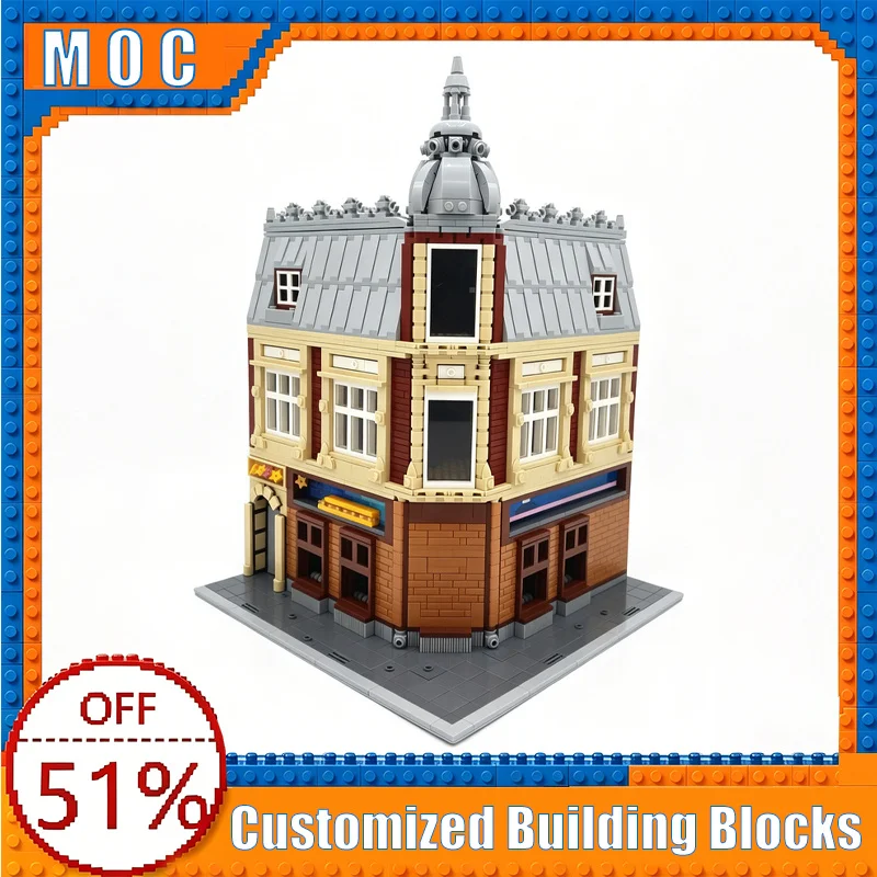 

3584 PCS Model Train Museum Modular Building Model Building Blocks Assembly Educational Toy Creative Home Display Birthday Gifts