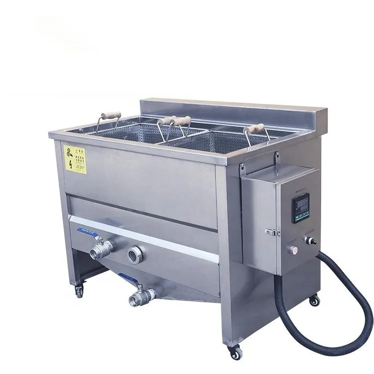 Factory French Fries Chicken Frying Machine Commercial Industrial Automatic Double Deep Basket Potato Chips Fryer Machine