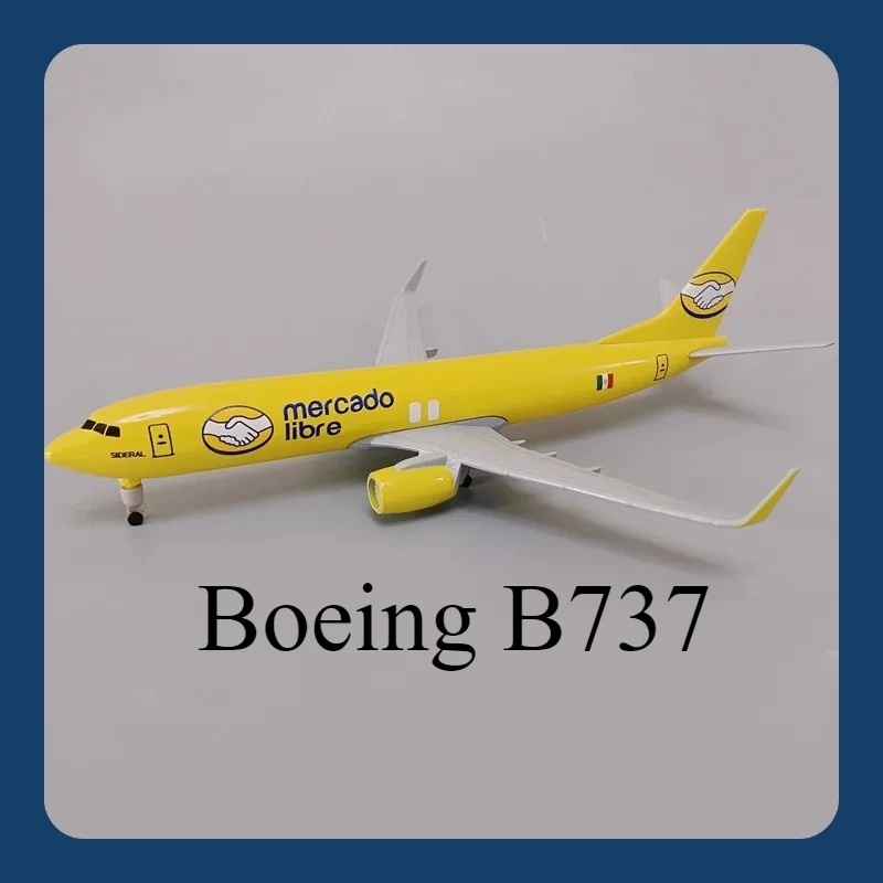 Мексиканская бикарная авиакомпания Boeing 737 B737 Airways, литая под давлением модель самолета из сплава металла с колесами, 20 см