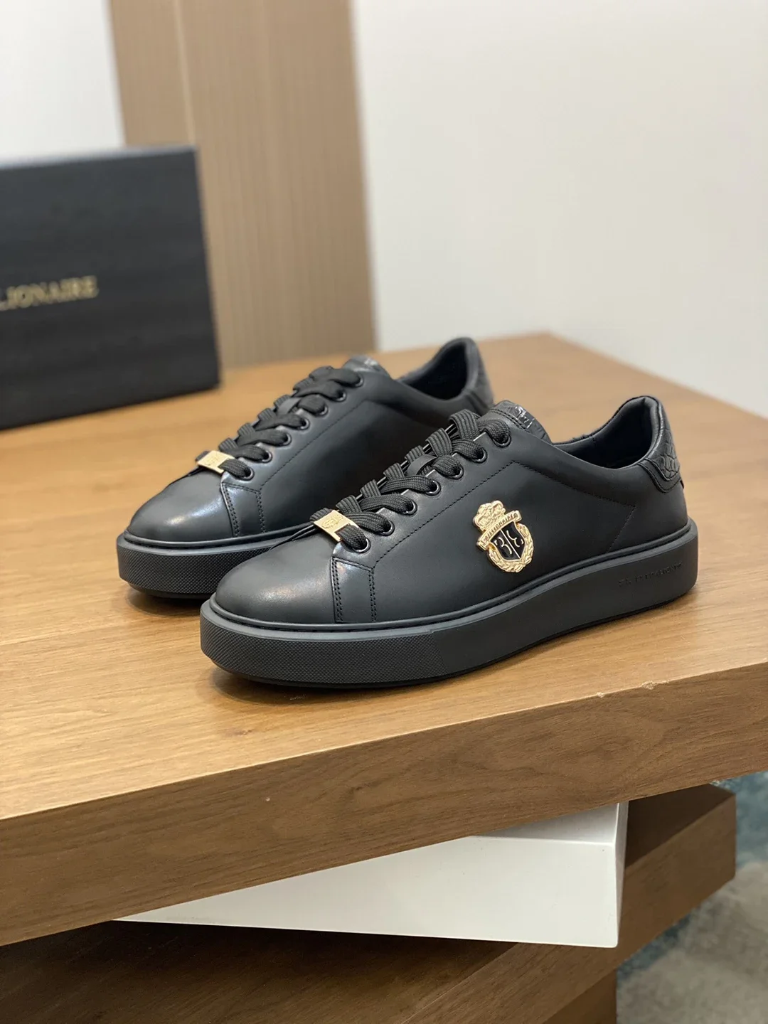 BILLIONAIRE Men Shoes 2025 new Calf leather stitching Leather Sports comfort high-quality outdoors European big size 38-45