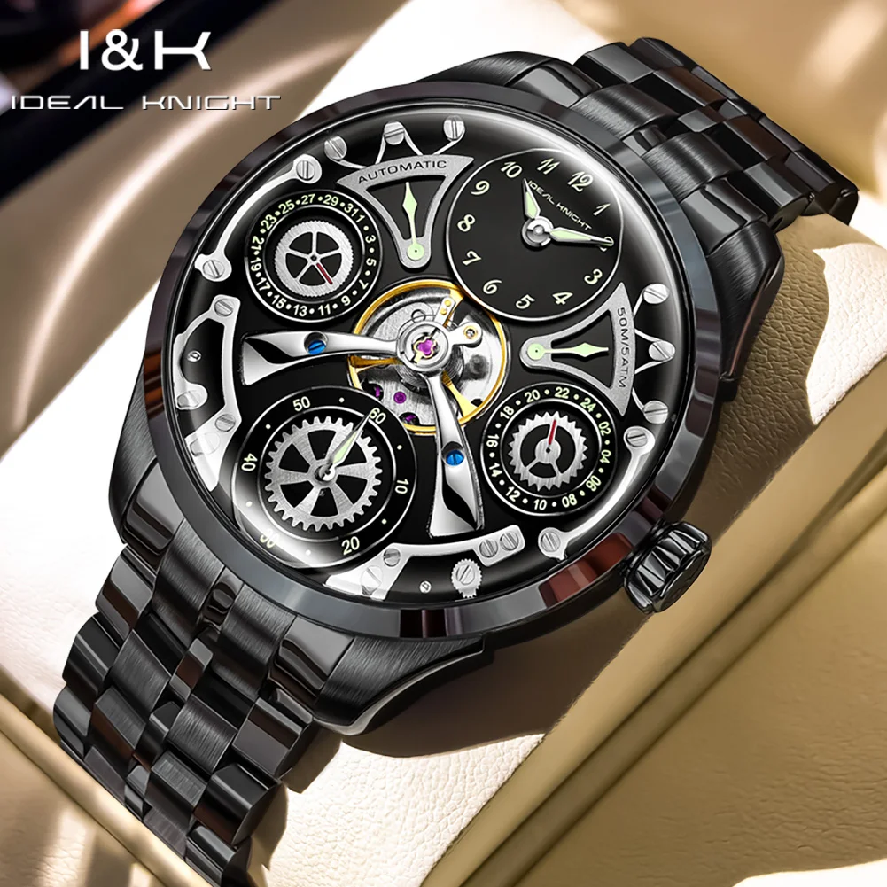 Ideal Knight Men's Watch Original Genuine Luxury Automatic Mechanical Men's Watches