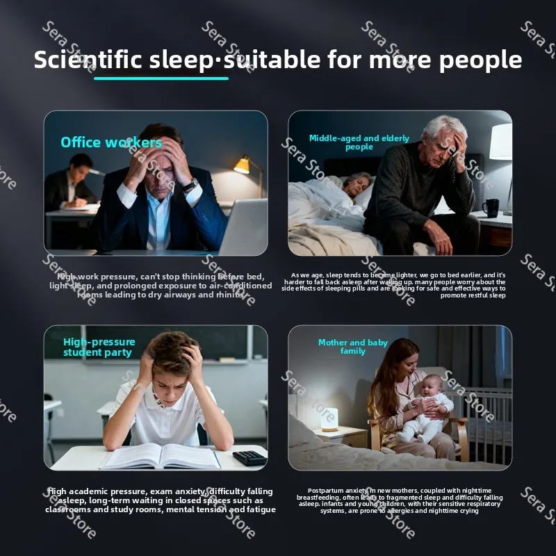 Office home sleep artifact OEM, intelligent sleep instrument negative ion air purifier OEM