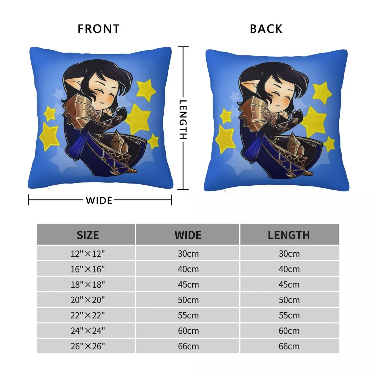 Final Fantasy Aymeric De Borel Square Pillowcase Polyester Linen Velvet Pattern Zip Decor Pillow Case Bed Cushion Cover 45x45