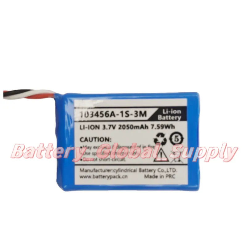 

3.7V 2050mAh 7.59Wh replacement battery, suitable for 103456A-1S-3M fast delivery, brand new -