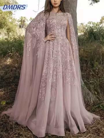 Classic Lace Prom Dress 2025 Graceful Sleeveless Evening Dress Elegant Round Neck Floor Length Gown Customized Vestidos De Novia