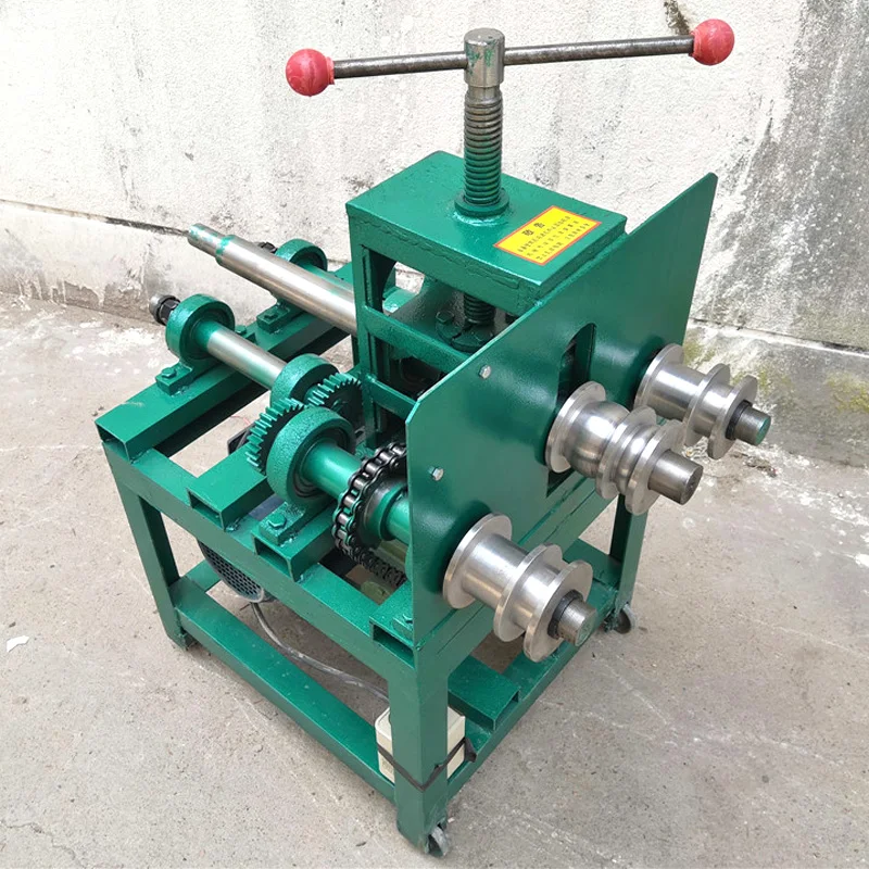 Metal Pipe Bender Hydraulic Greenhouse Rolling Pipe Roller Pipe Bender for Round & Square Pipes Household Tube Bending Machine