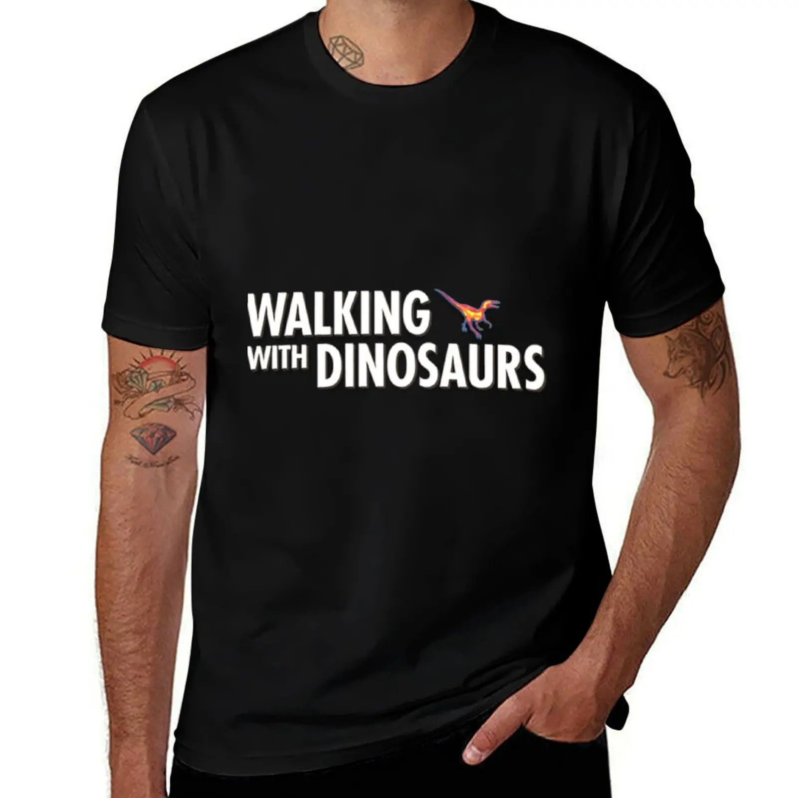 

Walking with Dinosaurs T shirt T-Shirt man t shirts for men casual man t shirt summer man shirt cotton high quality T-Shirt