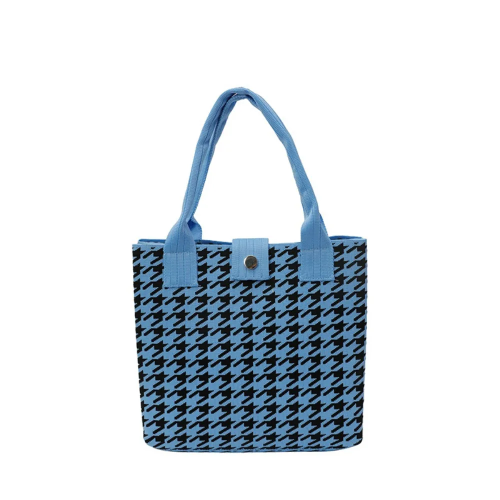 

Vintage Large Capacity Houndstooth Handbags Canvas Shoulder Bags Geometric Cloth Bag Handbag Tote Bag Shoulder Bag Women