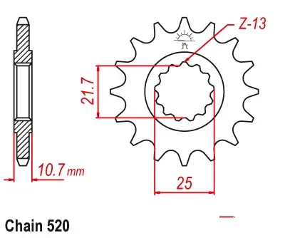 520 Chain 16T Motorcycle Parts Front Sprocket pinion For Yamaha FZ1 FZ6 FZ6R 2009 FZ-6R 2010-2017 XJ6 Diversion 2009-2015