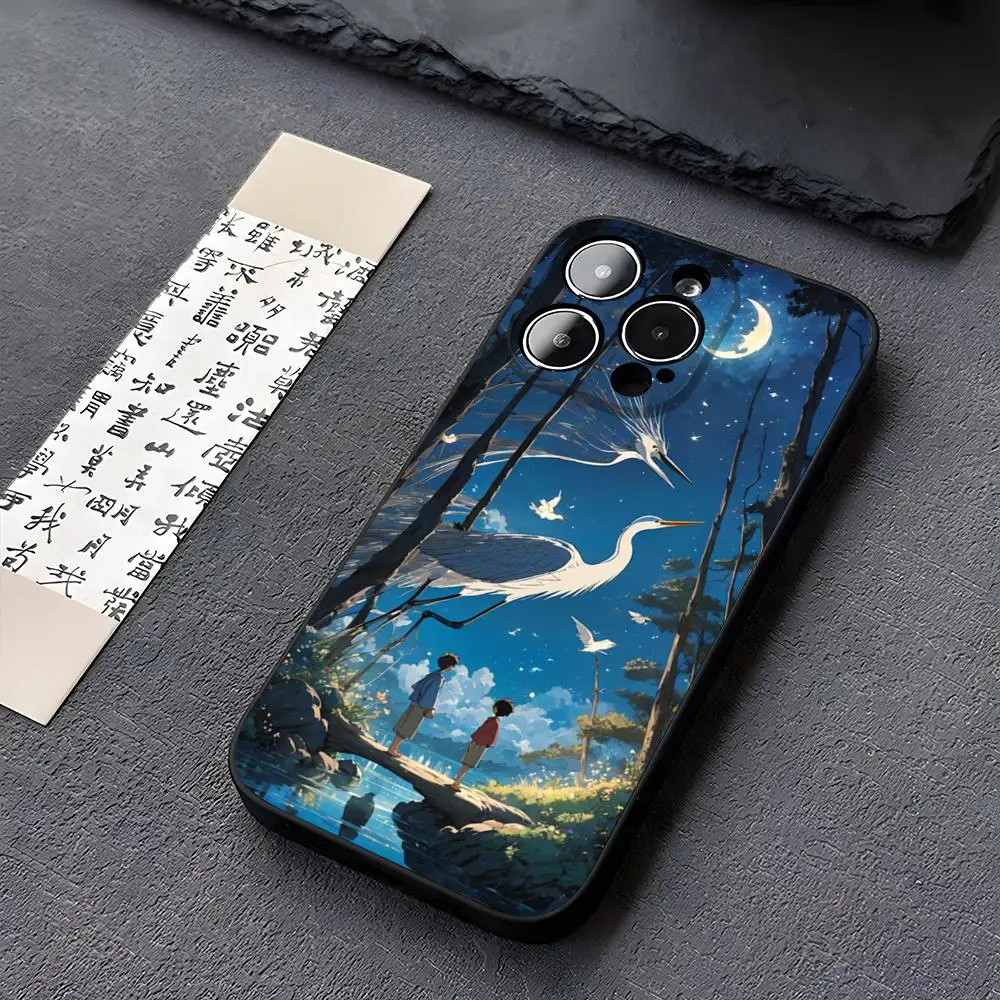 The Boy and the Heron Phone Case for iphone 11 15 14 13ProMax 12 Pro Xs Max Mini Xr X 7 8 6 6s Plus Funda Covers