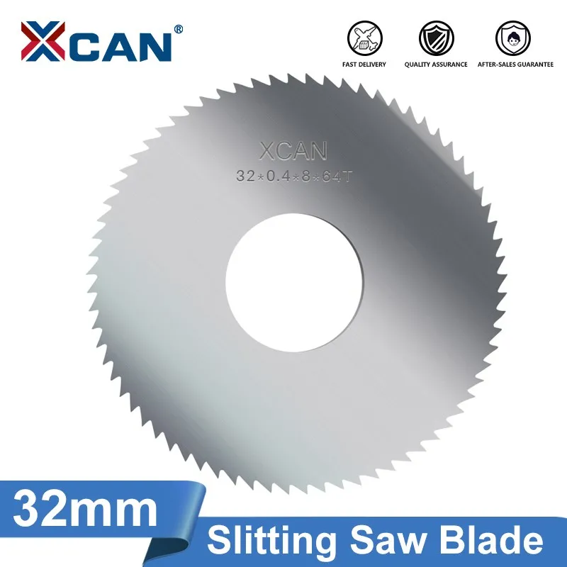 XCAN Saw Blade Slitting Saw Blade 32mm Circular Milling Cutting Disc for CNC Slitting Machine Steel PVC Wood Cutting Tool