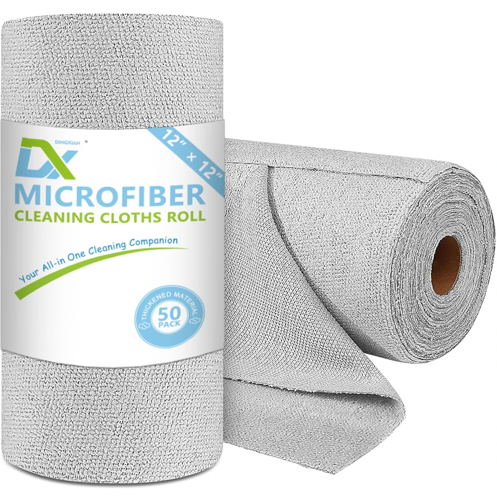 

Набор из 100 салфеток из микрофибры для уборки - супервпитывающие многоразовые салфетки, 30x30 см, не оставляют царапин и ворса