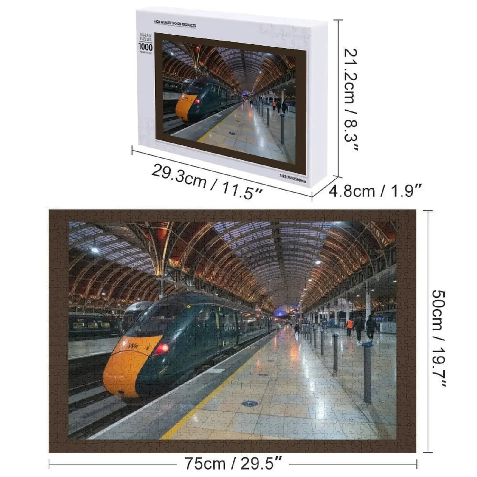 ตัวต่อจิ๊กซอว์ไม้ลายแพดดิงตัน ไออีที ไนท์ส สำหรับผู้ใหญ่ ของเล่นปรับแต่งได้