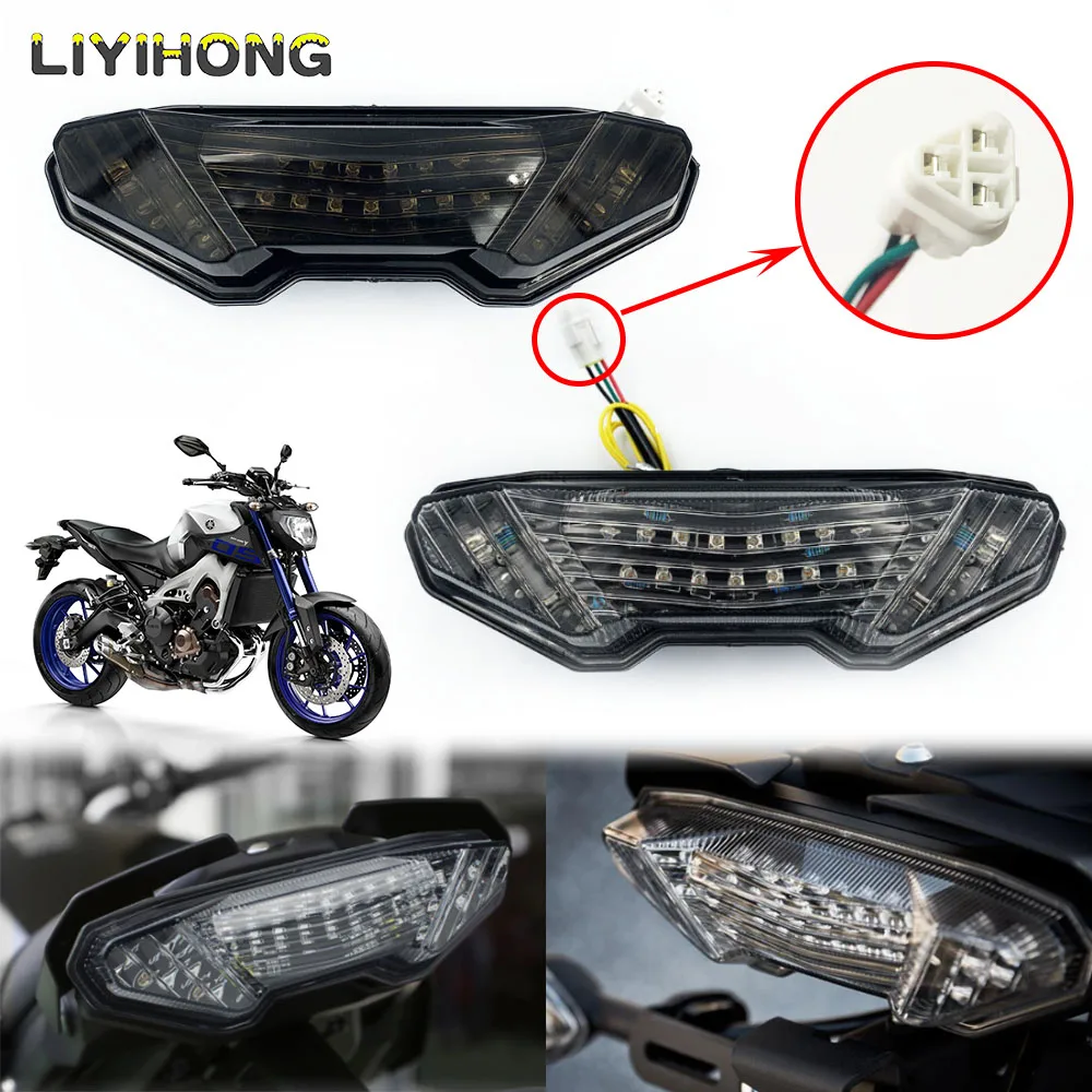 

LED Motorcycle Turn Signals Integrated Tail Light Rear Brake Taillight For Yamaha MT-09 FJ-09 MT09 Tracer FZ-09 2014 2015 2016