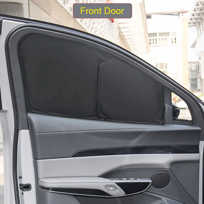 

Car Black Windows Privacy Sunshade For HONGQI E-HS7 2024-Present Auto Anti-UV Heat Insulation Protect Cover Interior Accessories