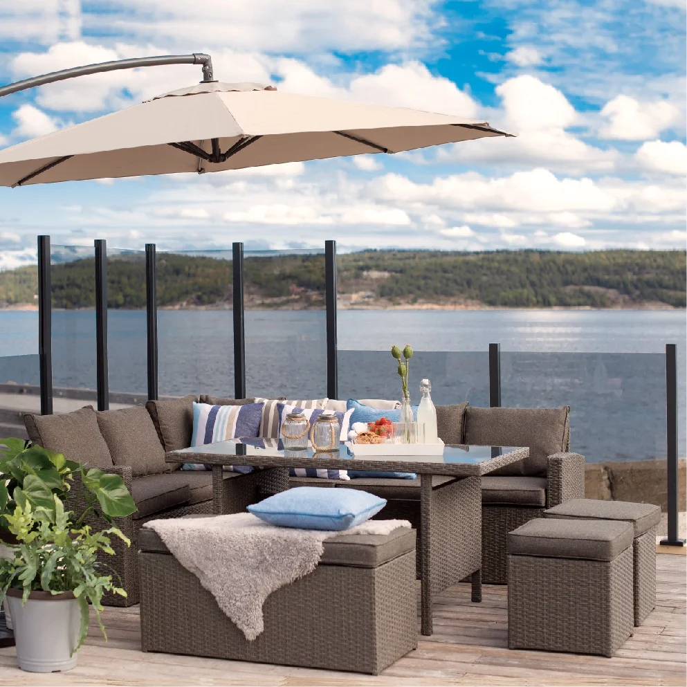 

Fashion Hot Sale General Use Garden Sofa Rattan Furniture Set