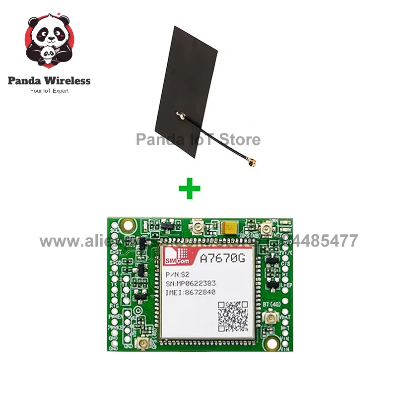 

SIMCOM A7670G LABE 4G CAT1 + 2G Core BOARD Чип Qualcomm Макетная плата B1/B2/B3/B4/B5/B7/B8/B12/B13B18/B19/B20 с антенной FPC