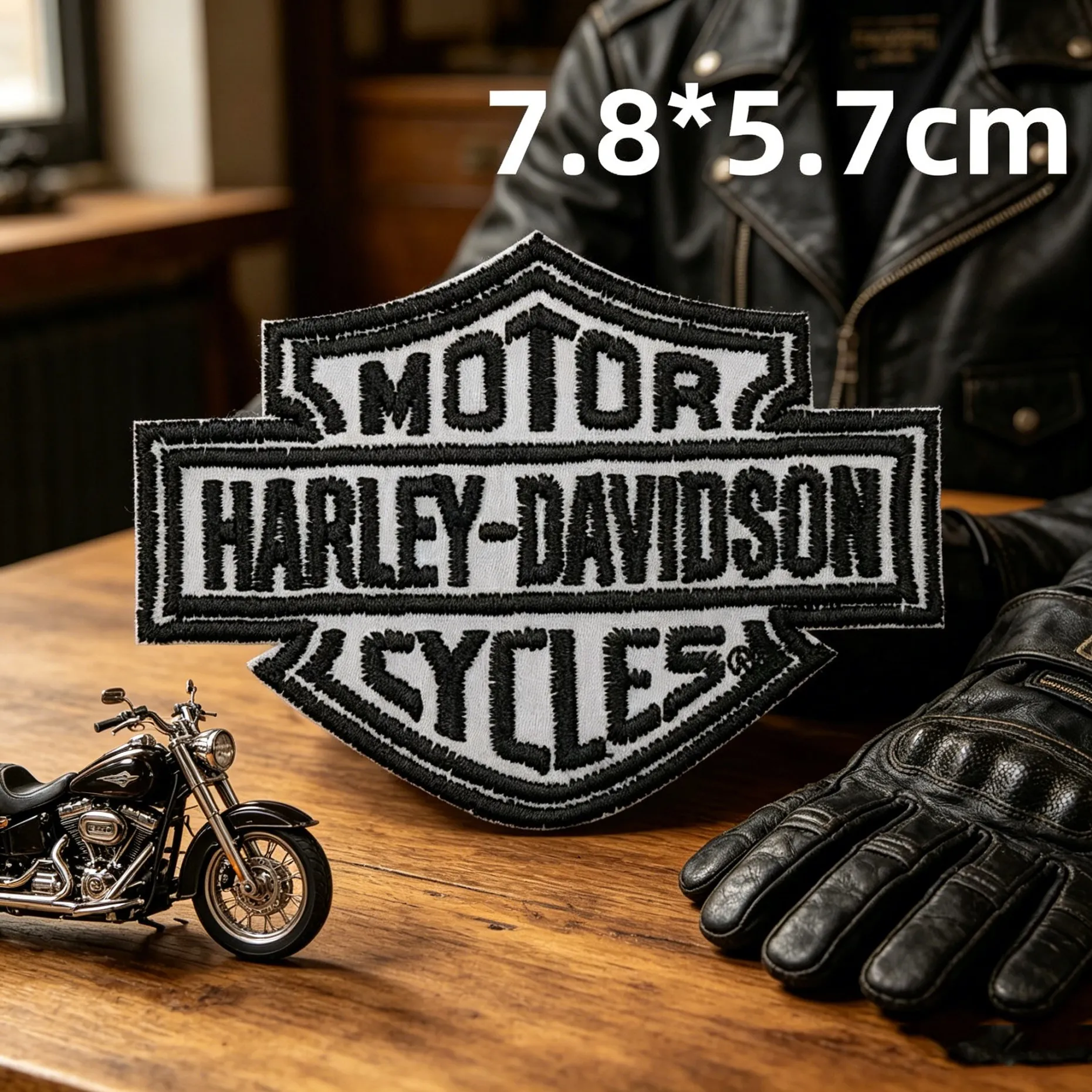 Parches Bordados con el Logotipo de Harley Davidson para Motocicleta, Estilo Cosido, Apliques, Etiquetas Cosidas, Decoración Punk para Ropa de Motociclistas y Rockeros