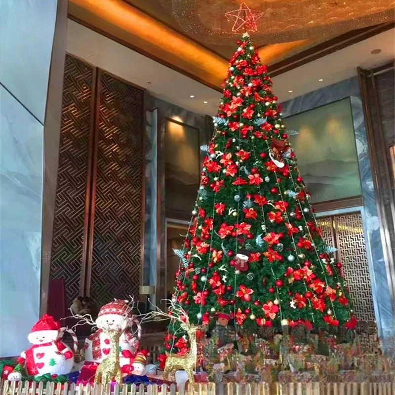 Luxury Encrypted Imitation Christmas Tree Set 3M 4M 5M 6M Mall Hotel Home Holiday Scene Decoration