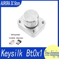 Keysilk Bt0x1 Volume Controller Multifunctional Knob Coidea Dial Customized 3 Mode Mini Keyboard Wired 2.4g Bluetooth Short-Cut